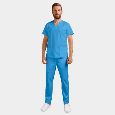 Pantaloni medicali TONY ALBASTRU / Stenso / Sanitara, Asistenti medicali, Curatenie