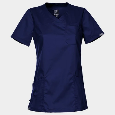 Tunică medicală pentru femei VICTORIA ALBASTRU MARIN / Stenso / Sanitara, Asistenti medicali, Curatenie