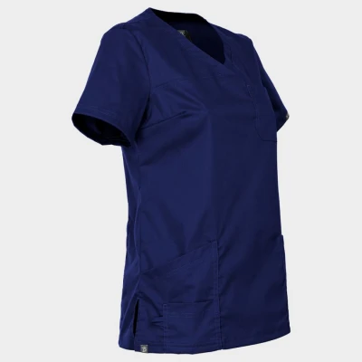 Tunică medicală pentru femei VICTORIA ALBASTRU MARIN / Stenso / Sanitara, Asistenti medicali, Curatenie