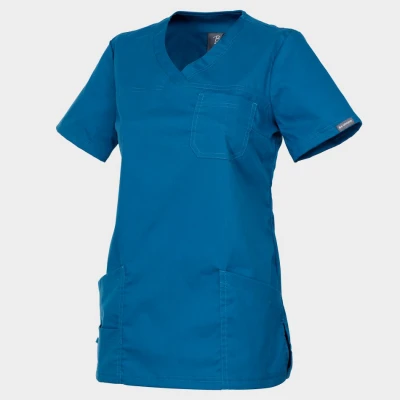 Tunică medicală pentru femei VICTORIA PETROL / Stenso / Sanitara, Asistenti medicali, Curatenie