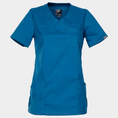 Tunică medicală pentru femei VICTORIA PETROL / Stenso / Sanitara, Asistenti medicali, Curatenie