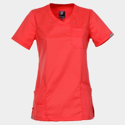 Tunică medicală pentru femei VICTORIA CORAL / Stenso / Sanitara, Asistenti medicali, Curatenie