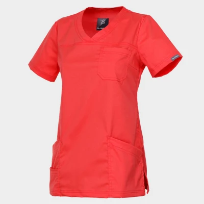 Tunică medicală pentru femei VICTORIA CORAL / Stenso / Sanitara, Asistenti medicali, Curatenie