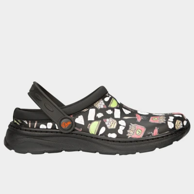 Saboți sanitari DIAN JAVEA NEGRO ESTAMPADO OB E A SRC / Stenso / Incaltaminte medicala