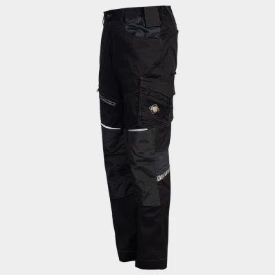 Pantaloni de lucru REVOLT 4STRETCH NEGRU/GRI ÎNCHIS/GRI / Stenso / Pantaloni salopeta talie