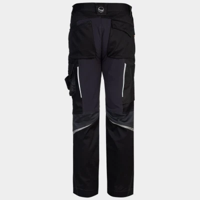 Pantaloni de lucru REVOLT 4STRETCH NEGRU/GRI ÎNCHIS/GRI / Stenso / Pantaloni salopeta talie