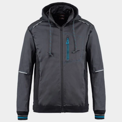 Jachetă de lucru REVOLT 4STRETCH GRI/NEGRU/PETROL / Stenso / Jachete softshell