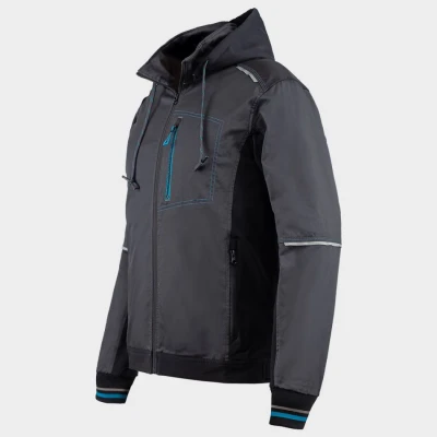 Jachetă de lucru REVOLT 4STRETCH GRI/NEGRU/PETROL / Stenso / Jachete softshell