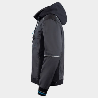 Jachetă de lucru REVOLT 4STRETCH GRI/NEGRU/PETROL / Stenso / Jachete softshell