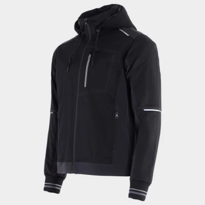 Jachetă de lucru REVOLT 4STRETCH NEGRU/NEGRU/GRI / Stenso / Jachete softshell