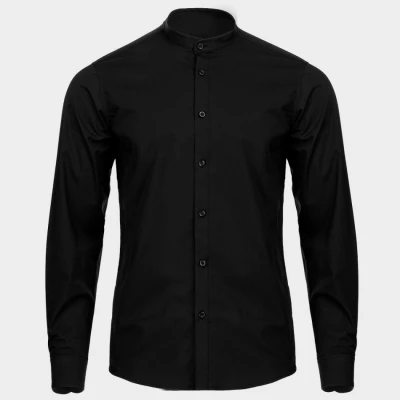 Cămașă cu guler pentru bărbați  VELILLA NEGRU / Stenso / Camasi