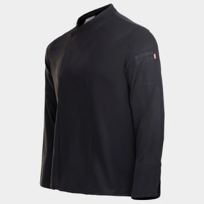 Tunica pentru bucătari VELILLA NEGRU / Stenso / Imbracaminte bucatari