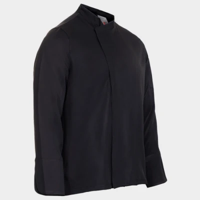 Tunica pentru bucătari VELILLA NEGRU / Stenso / Imbracaminte bucatari