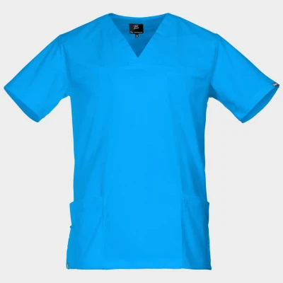 Tunică medicală pentru bărbați VICTOR ALBASTRU / Stenso / Sanitara, Asistenti medicali, Curatenie