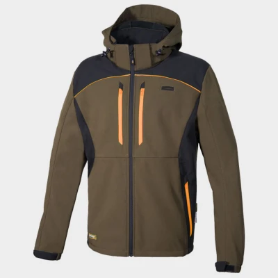 Geacă de lucru KLARBO SOFTSHELL WINTER MARO/NEGRU/PORTOCALIU / Stenso / Scurte, Jachete impermeabile de iarna