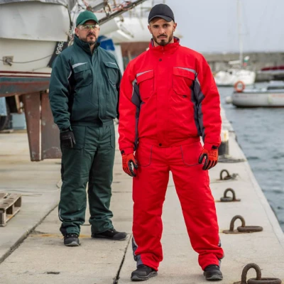 Costum de lucru KASTOR IARNĂ VERDE BUMBAC / Stenso / Costume vatuite, de iarna