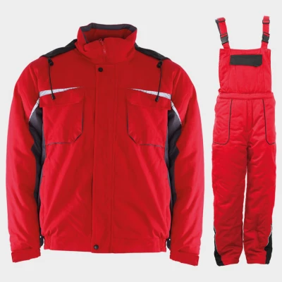 Costum de lucru KASTOR IARNĂ ROȘIE BUMBAC / Stenso / Costume vatuite, de iarna
