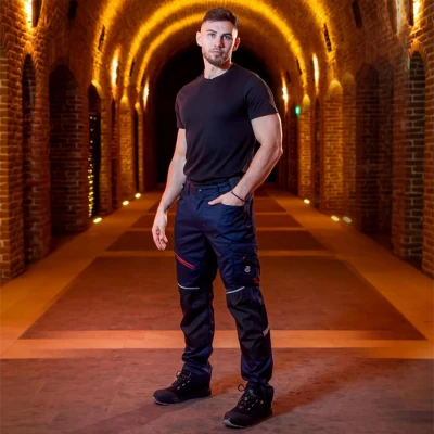 Pantaloni de lucru REVOLT 4STRETCH ALBASTRU MARIN/NEGRU / Stenso / Pantaloni softshell