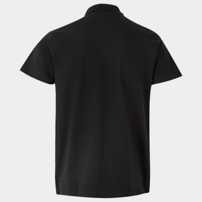 Tricou cu guler VELILLA NEGRU / Stenso / Tricouri POLO (cu guler si nasturi)