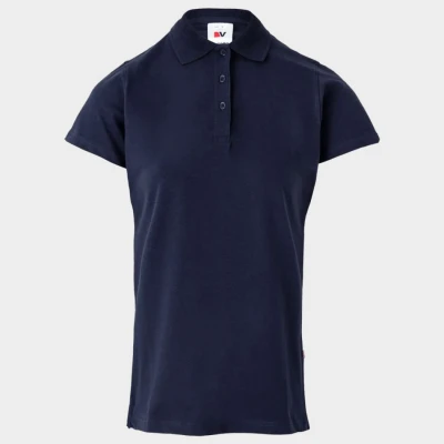 Tricou dama cu guler VELILLA ALBASTRU MARIN / Stenso / Tricouri POLO (cu guler si nasturi)
