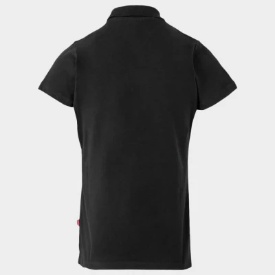Tricou dama cu guler VELILLA NEGRU / Stenso / Tricouri POLO (cu guler si nasturi)