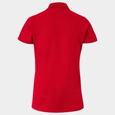 Tricou dama cu guler VELILLA ROȘU / Stenso / Tricouri POLO (cu guler si nasturi)