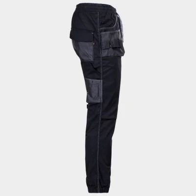 Pantaloni de lucru REVOLT SPORT NEGRU / Stenso / Pantaloni salopeta talie