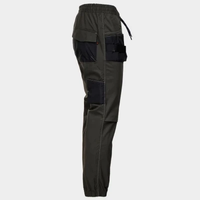 Pantaloni de lucru REVOLT SPORT VERDE ÎNCHIS / Stenso / Pantaloni salopeta talie