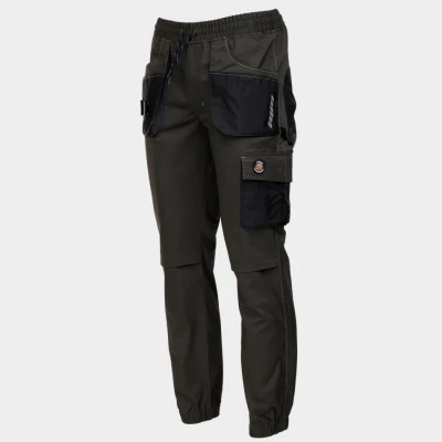 Pantaloni de lucru REVOLT SPORT VERDE ÎNCHIS / Stenso / Pantaloni salopeta talie