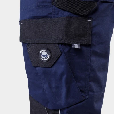 Pantaloni de lucru PRISMA SPANDEX BLEUMARIN/NEGRU / Stenso / Pantaloni salopeta talie