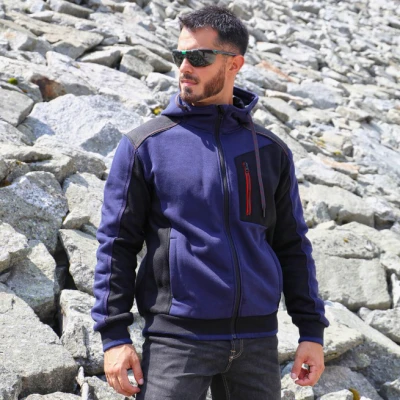 Hanorac REVOLT ALBASTRU MARIN/NEGRU / Stenso / Hanorace, Fleece, Fashion