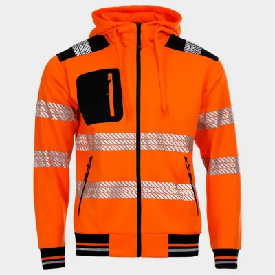 Hanorac reflectorizant PRISMA HV 2.0 ORANGE / Stenso / Hanorace, Pulovere, Bluze, Jachete vant, fashion, hi vis, reflectorizante