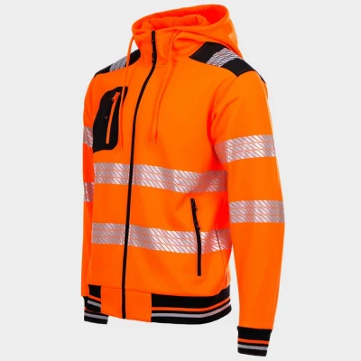 Hanorac reflectorizant PRISMA HV 2.0 ORANGE / Stenso / Hanorace, Pulovere, Bluze, Jachete vant, fashion, hi vis, reflectorizante