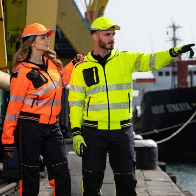 Hanorac reflectorizant PRISMA HV 2.0 ORANGE / Stenso / Hanorace, Pulovere, Bluze, Jachete vant, fashion, hi vis, reflectorizante