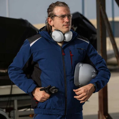 Geacă de lucru REVOLT SOFTSHELL WINTER BLEUMARIN/NEGRU / Stenso / Jachete softshell