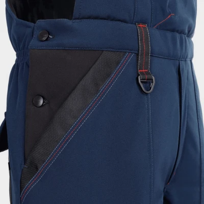 Salopetă de lucru REVOLT SOFTSHELL WINTER BLEUMARIN/NEGRU / Stenso / Pantaloni vatuiti, de iarna