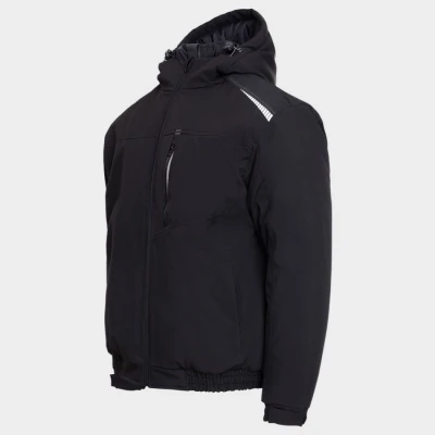 Geacă de lucru REVOLT SOFTSHELL WINTER NEGRU / Stenso / Scurte, Jachete impermeabile de iarna