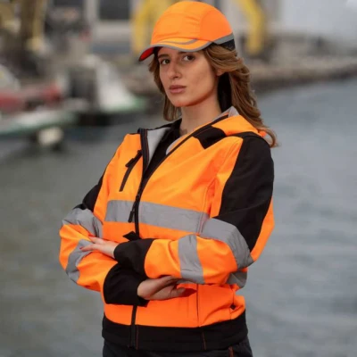 Jachetă softshell reflectorizantă NOBEL 2.0 PORTOCALIU / Stenso / Reflectorizanta