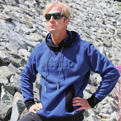 Hanorac STENSO 3D PRINT ALBASTRU MARIN / Stenso / Hanorace, Fleece, Fashion