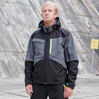 Jachetă softshell PRISMA SOFTSHELL 2.0 NEGRU/GRI / Stenso / Jachete softshell