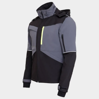 Jachetă softshell PRISMA SOFTSHELL 2.0 NEGRU/GRI / Stenso / Jachete softshell