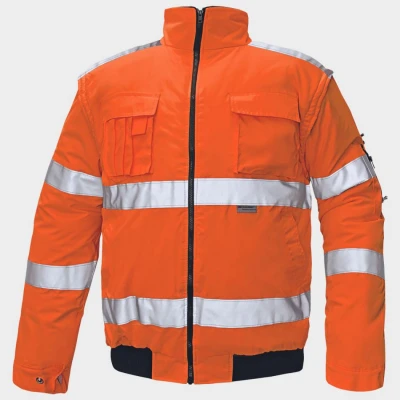 Jachetă reflectorizanta CLOVELLY HV PORTOCALIU / Stenso / Reflectorizanta