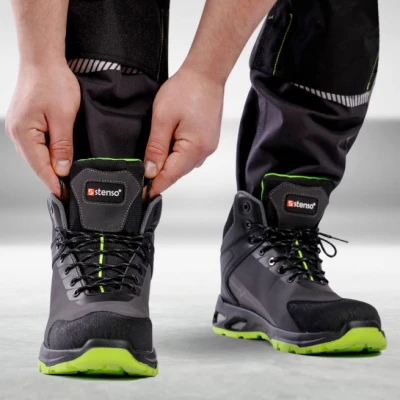 Bocanci de protectie RULER S3S SR GREY/GREEN / Stenso / Bocanci protectie S3S