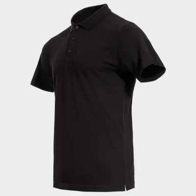 Tricou polo STENSO NAOS BLACK / Stenso / Tricouri POLO (cu guler si nasturi)