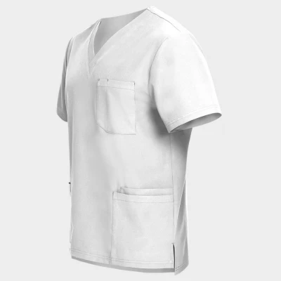 Tunica medicală pentru bărbați NOBBY ALB / Stenso / Sanitara, Asistenti medicali, Curatenie