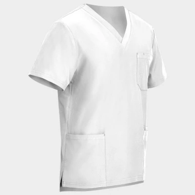 Tunica medicală pentru bărbați NOBBY ALB / Stenso / Sanitara, Asistenti medicali, Curatenie