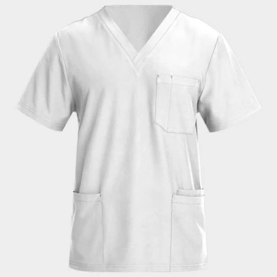 Tunica medicală pentru bărbați NOBBY ALB / Stenso / Sanitara, Asistenti medicali, Curatenie