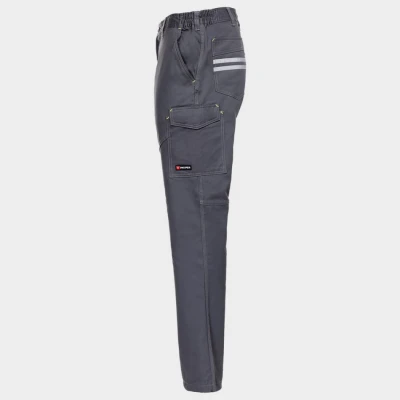 Pantalon de lucru PAYPER WORKER STRETCH GRI / Stenso / Pantaloni salopeta talie