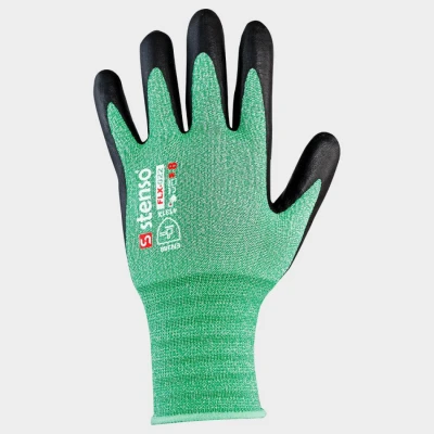 Mănuși imersate în microspumă NITRIUM GREEN FLX-О22 / Stenso / Textile impregnate in nitril