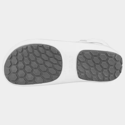 Saboți cu baretă PRIMA WHITE / Stenso / Cizme protectie PVC, apa noroi, galosi PVC